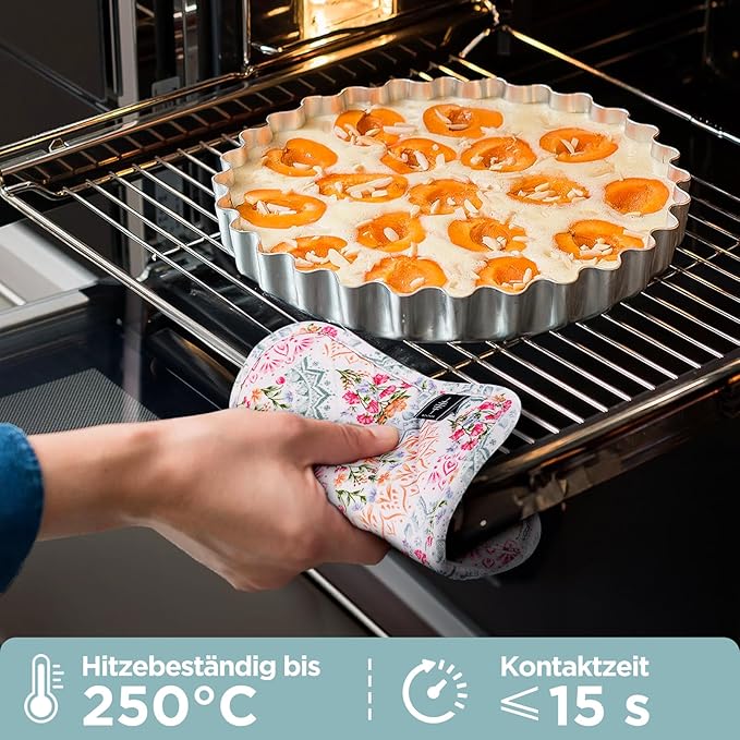 Pot Holders for Kitchen Heat Resistant Hot Pads for Countertops Oven Pot Holders Cotton Potholders for Kitchen Cooking Baking (Mandala)