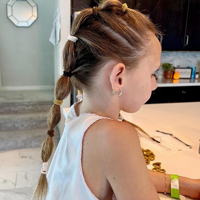 200 Pack Hair Ties BEoffer Baby Toddlers Girls Elastics Hair Bands No Damage Multicolor Colorful Small Rubber Bands Ponytail Pigtails Holders Not Harm to Hair (Brown)