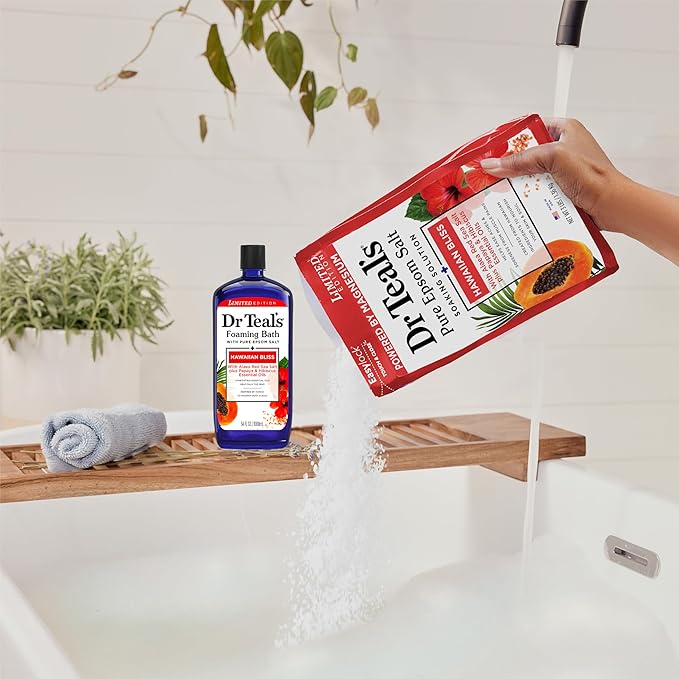 Dr Teal's Epsom Salt Magnesium Soak, Limited Edition Hawaiian Bliss, 3lbs
