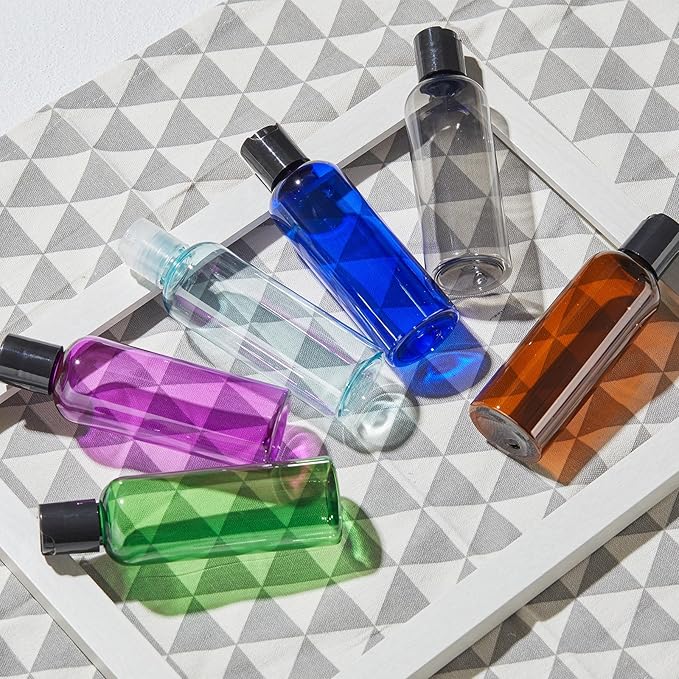 Travel Bottles for Toiletries 3.4 oz - Travel Size Containers for Shampoo Plastic - Small Empty Lotion Squeeze Bottle for Liquid TSA Approved - Leak Proof Mini Conditioner Refillable Blue 100ml