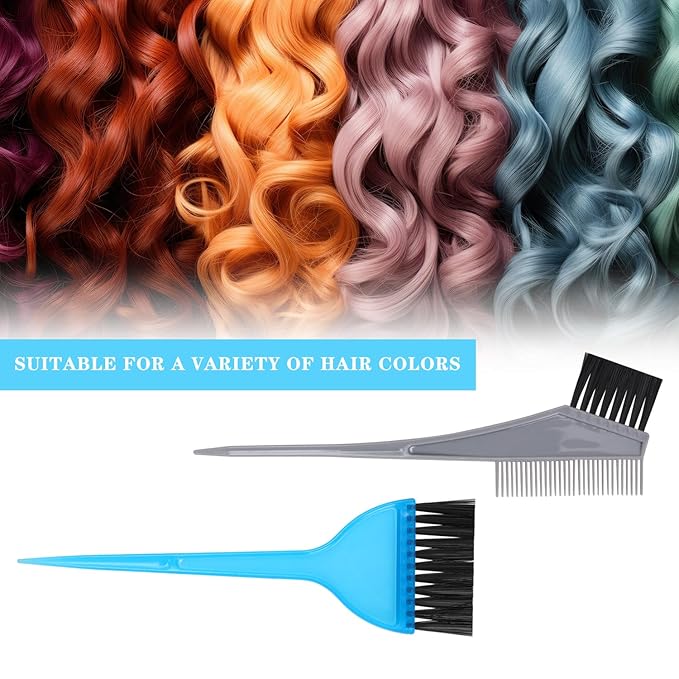 Hair Dye Brush Professional Hair Color Brush Soft Dye Brush Reusable Hair Coloring Brush Durable Hair Color Brushes for Students Women Salon Use Home DIY Dyeing(2 Pcs)
