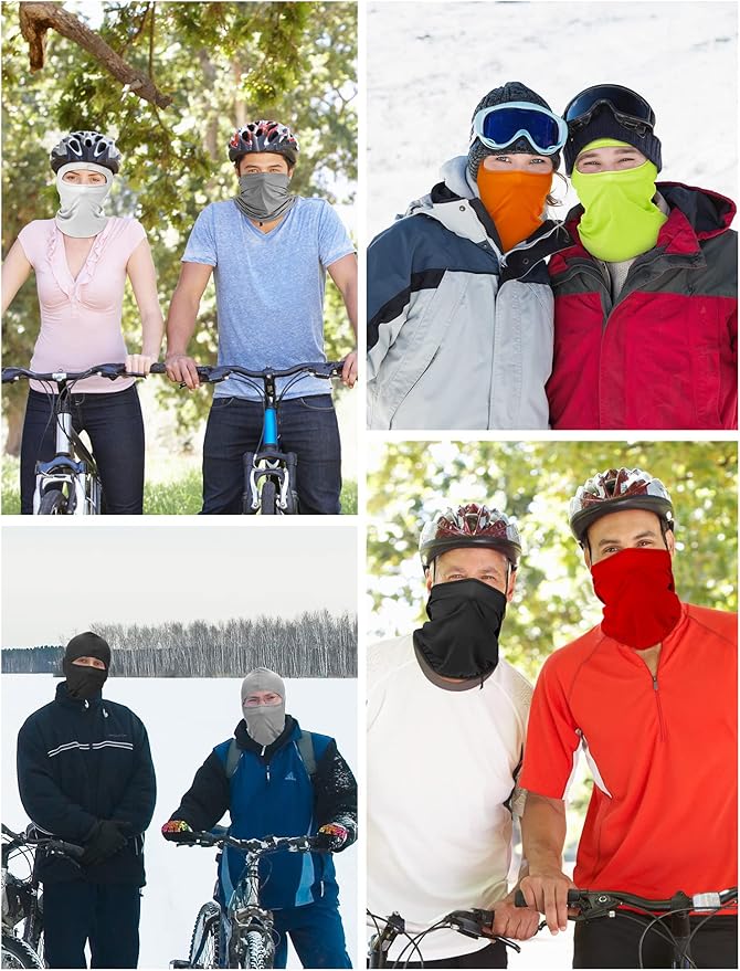 SATINIOR 6 Pcs Ski Mask Cover Balaclava Full Face Mask Summer Face Cover UV Windproof Balaclava for Men Women Outdoor Sports