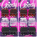 Goody Classic Claw Hair Clips - 6-Count, Clear, Brown and Black - 1/2 Claw Will Gently Keep Hair Secured In Place with a Long Lasting Hold, color may vary (Pack of 2)