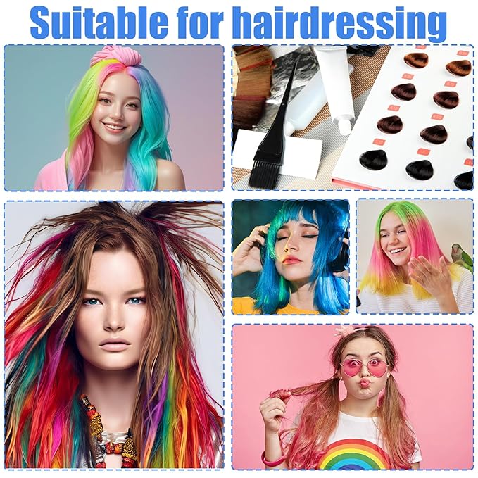 TIESOME 3 Pieces Hair Dye Brush Set, Precision Applicator Brush Coloring and Styling Tint Applicator for Home and Professional Use Hair Salon Tools