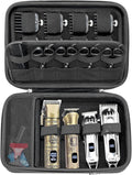 RAIACE Hard Travel Storage Case Compatible with Hair Clippers, Carrying Bag for Hair Cutting Barber Supplies, fit for Ufree/for Wahl Guard Grooming Kits. -Black