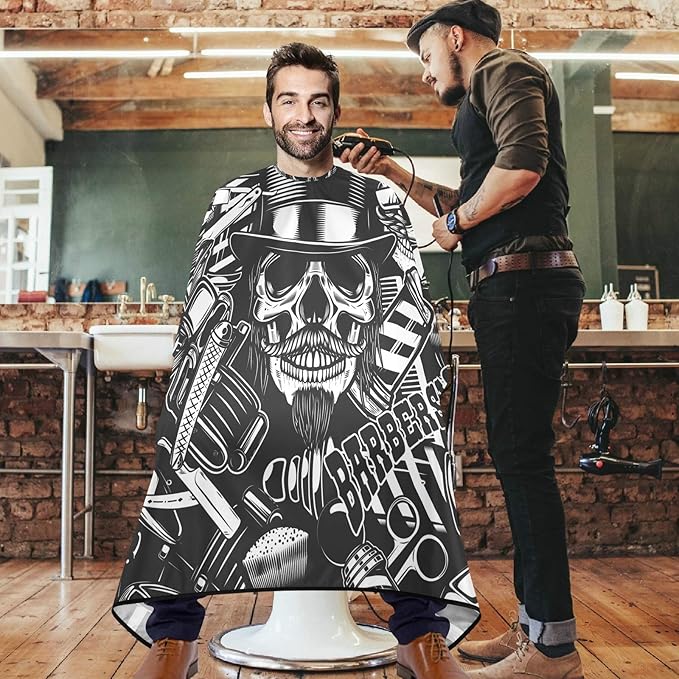 visesunny Professional Barber Cape Polyester Hair Cutting Salon Cape Apron Anti-Static Beard Bib