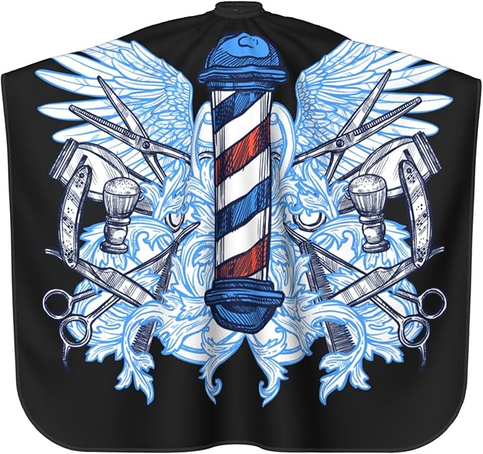 Adult Barber Cape, Professional Salon Haircut Capes, Haircut Kit Hairdressing Apron for Home Salon Barbershop