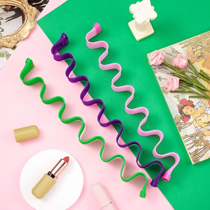 WILLBOND 30 Pieces Heatless Waver Hair Curlers Styling Kit, No Heat Damage Overnight Hair Curlers Rollers with Styling Hooks for Women Girls Long Hairs(50 Cm/ 19.68 Inch)