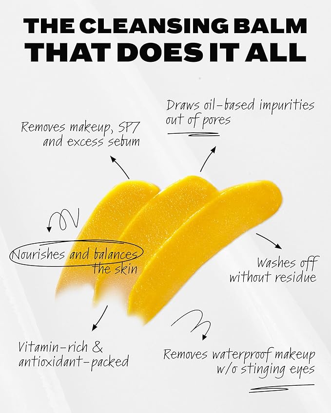 Then I Met You Living Cleansing Balm, Makeup Remover, Cleansing Oil, Face Cleanser, Melts Makeup & Sunscreen, Non-Stripping Zero Residue Oil Cleanser, First-Step Clean Vegan Korean Skincare