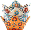 Cotton Microwavable Bowl Cozy, Microwave-Safe Hot Bowl Holders, Soup Bowl Cozy Bowl Hot Pads (V)