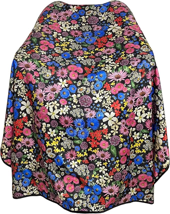 Salon Cape for Women, Hair Cutting Cape with Snaps, Professional Large Barber Stylist Hairdressing Gown- 63”× 56”