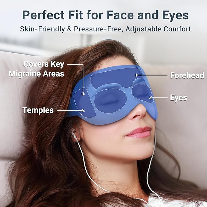 2PCS Cold Eye Mask: Cooling Eye Mask for Puffy Eyes, Headache, Migraines Relief - Cold Compress for Dark Circles, Tired Eyes, After Surgery - Reusable Gel Ice Pack, Weighted Sleep Mask(Black,Purple)