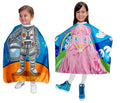 Betty Dain (2-Pack Princess & Astronaut Vinyl Kid's Capes - 36" W x 36" L - Water and Stain Resistant Vinyl, Machine Washable, Touch and Close Fastener, Perfect Size for Children