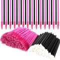 Teenitor 200 Pcs Mascara Wands & Lip Applicators Disposable, Lip gloss Lipstick Tester Disposable Makeup Applicators, Hot Red