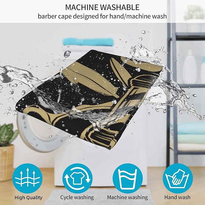 Adult Barber Cape, Professional Salon Haircut Capes, Haircut Kit Hairdressing Apron for Home Salon Barbershop