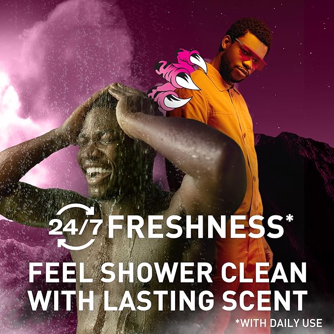 Old Spice Cleansing Body Wash for Men,3X Defense,24/7 Shower Fresh with Lasting Scent,2-in-1 Body & Face Wash,Raptorstrike with Dark Berry Scent,33.4 oz,(Pack of 2)