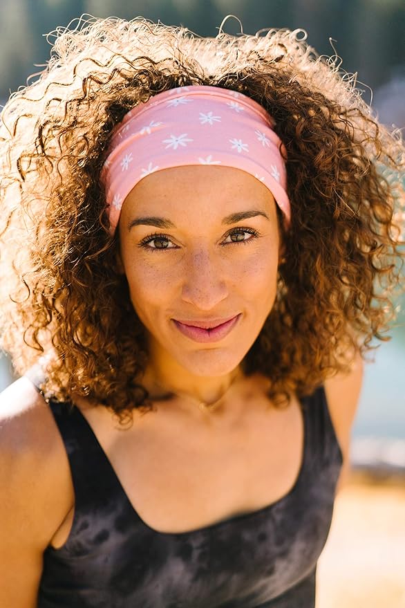 Maven Thread 4" Wide Workout Headbands for Women (2 Pack) – Non-Slip Sweatbands for Gym, Running & Yoga
