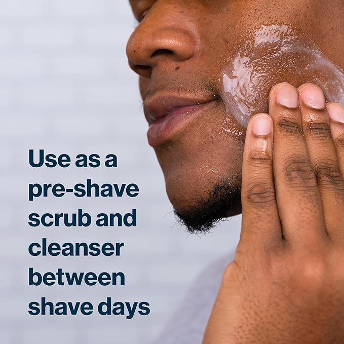 Gillette SkinGuard Face Scrub for Men, 5 oz Daily Cleansing Exfoliating Face Scrub with Shea Butter and Charcoal
