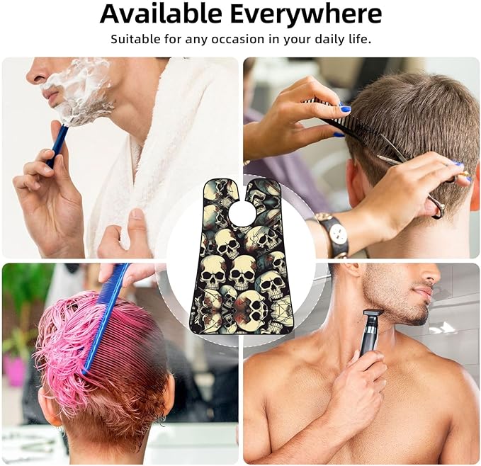 Underwater Scenery Print Beard Bib Shaving Apron, Beard Hair Trimming Cape Gift For Dad