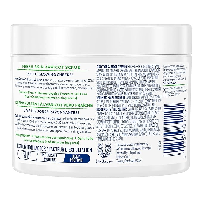 St. Ives Fresh Skin Facial Scrub 300ml/10.14 Fl.oz {Imported from Canada}