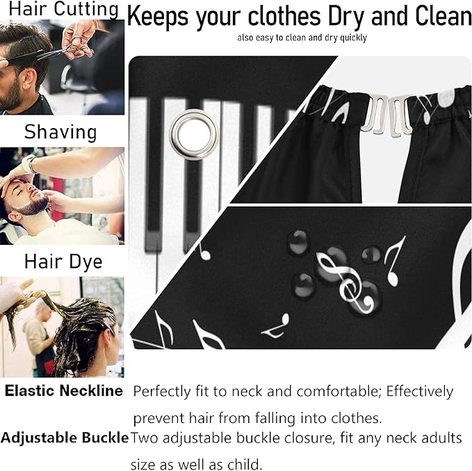 visesunny Professional Barber Cape Polyester Hair Cutting Salon Cape Apron Anti-Static Beard Bib