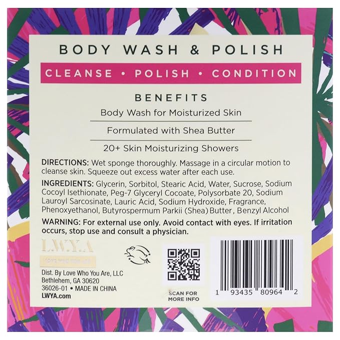 Body Wash and Polish - Coconut Milk by LWYA for Women - 3 oz Body Wash
