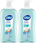 Dial Body Wash, Refresh & Renew Coconut Water, 32 fl oz (Pack of 2)