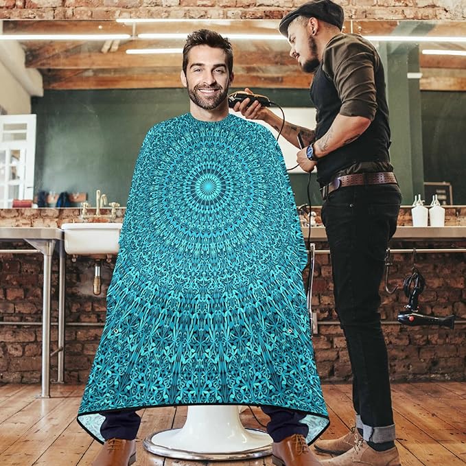 visesunny Professional Barber Cape Polyester Hair Cutting Salon Cape Apron Anti-Static Beard Bib Grooming Apron