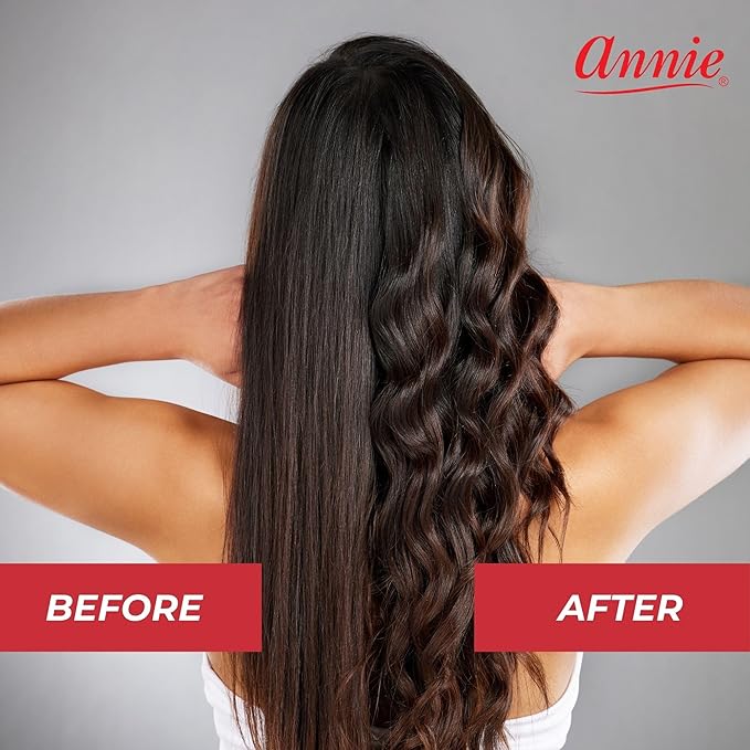 Annie Pillow Satin Rollers, 10 Count, Black, No Pins or Clips Needed, Soft Satin Fabric Helps Prevent Breakage, Snap Lock Closure, Ideal for Leaving In All Night