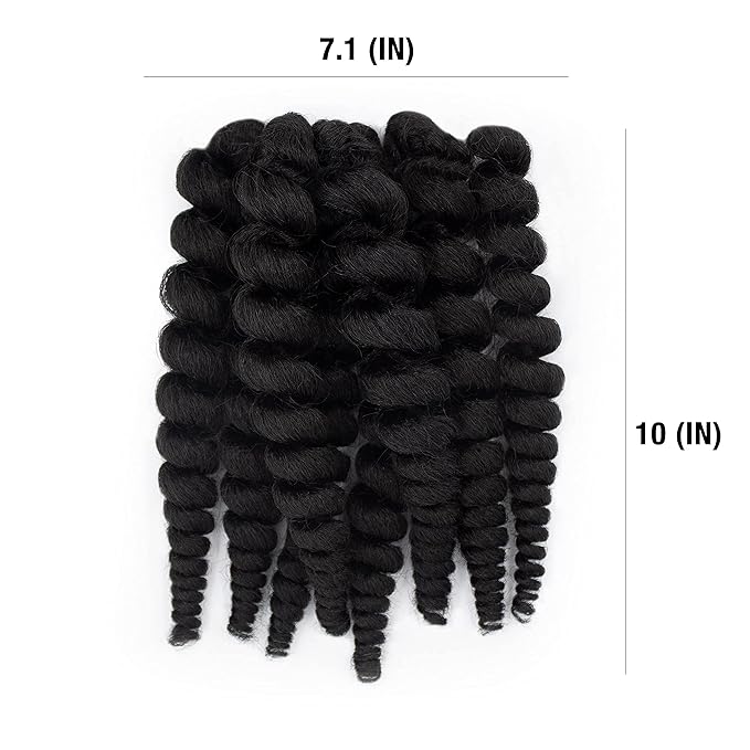 Darling Flexi Rod Curls 2X Crochet Hair Extensions, (1 pack of 2x per pack), Natural & Soft Texture, Fluffy Wand Curl, 14 Inch, #1B
