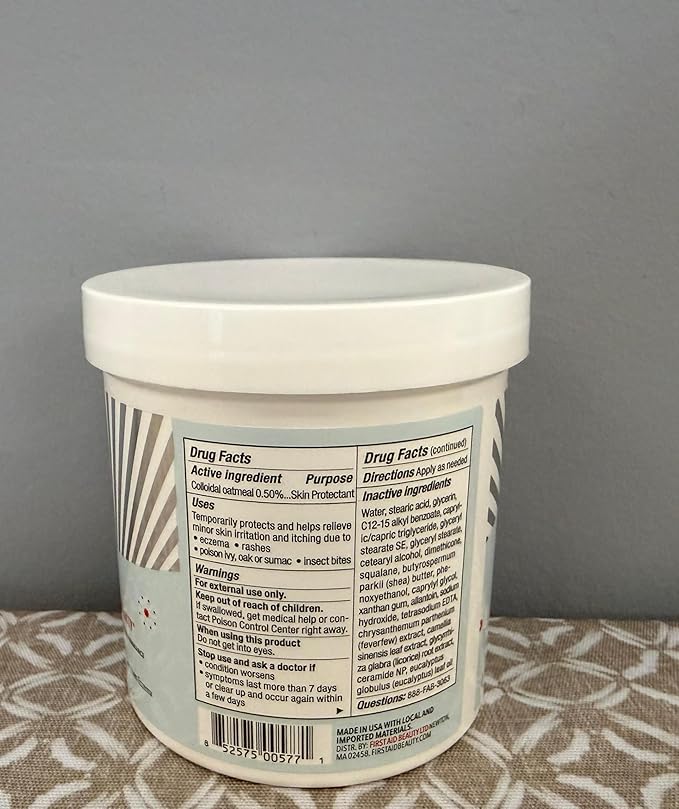 First Aid Beauty - Ultra Repair Cream, Intense Hydration Whipped Colloidal Oatmeal, Clinically Proven to Strengthen Skin Barrier in 7 Days & Helps Relieve Eczema, Luxury Face & Body Moisturizer, 14 oz