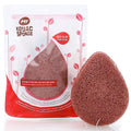 All Natural Korean Fiber French Red Clay Facial Sponge. Excellent for Dry or Mature Skin. Halal, Leaping Bunny Cruelty Free and the Vegan Society Certified