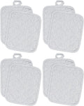 American Linen Pot Holders, Hot Pads, Table Pads for Kitchen and Dining Table, Non Slip Heat Resistant Hot Pot Holder (Grey, 8 Pack)