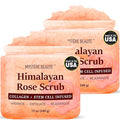 Himalayan Salt Body Scrub Twin Pack (12 oz x 2) - with Collagen, Rose Oil & Stem Cells - Exfoliating Scrub for Cellulite, Acne & Stretch Marks - Natural Skin Care Gift Set