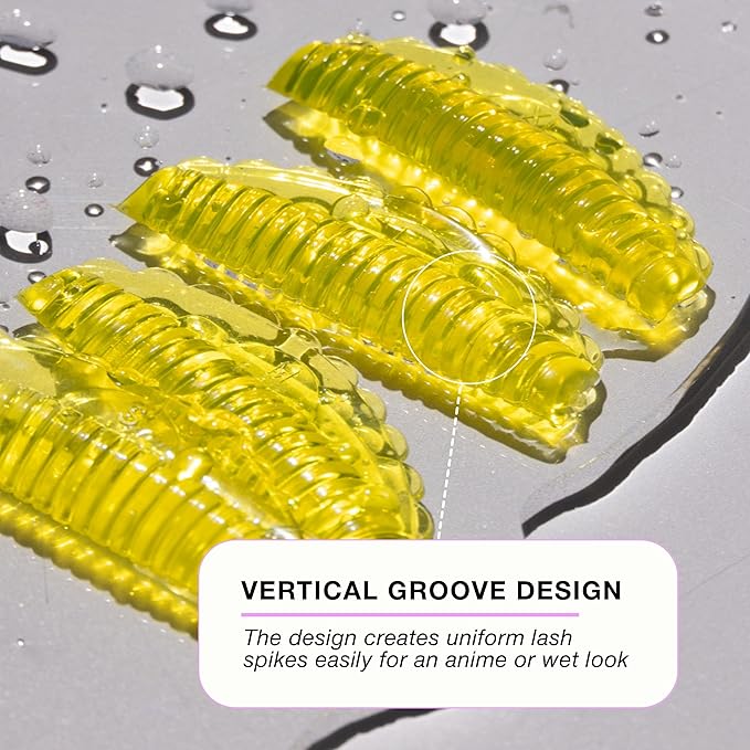Curacoro Lash Lift Shields, 8 Pcs/4 Sizes Lash Lift Rods, Lash Lift Pads for Eyelash Curling and Lifting, Reusable Silicone Lash Rods For Eyelash Perm Lamination