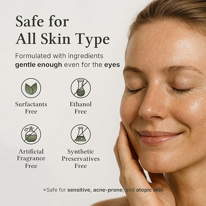 Refresh Mist – Gentle Face Mist with Eucalyptus, Tea Tree & Hyaluronic Acid, Alcohol-Free 3.38 FL Oz – Soothing K-Beauty Mist for Sensitive Skin by LifeCare Korea