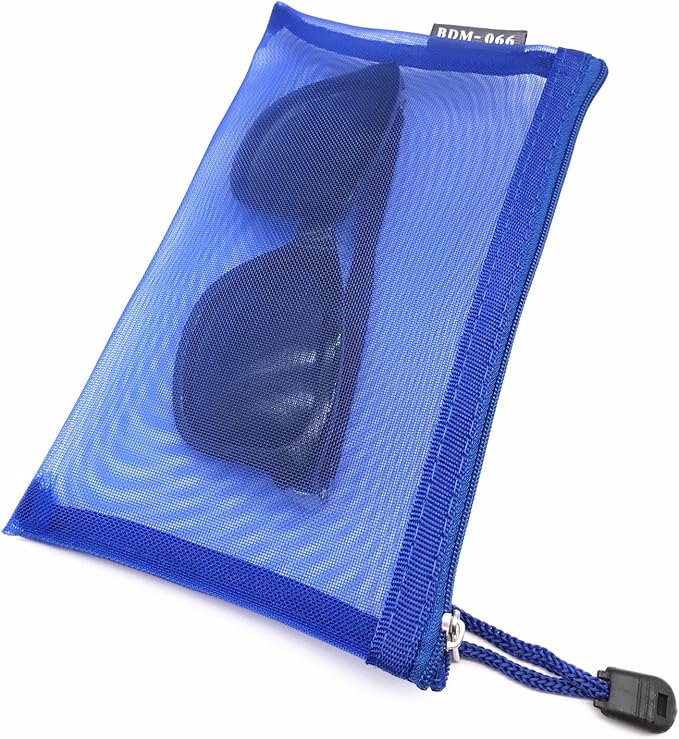 Pack of 5 pcs Multipurpose Nylon Mesh Cosmetic Bag Makeup Travel Cases Pencil Case Travel Organizers