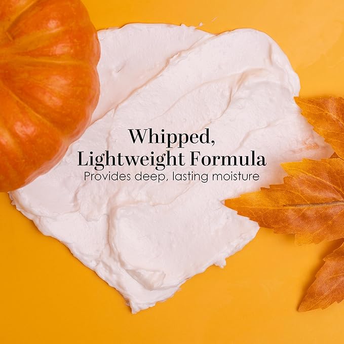 Pumpkin Body Butter with Organic Shea Butter | Pumpkin Spice Lotion for Women | Non Greasy Body Cream | Body Care Favorite with Pumpkin Spice Scent