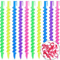 WILLBOND 100 Pcs Spiral Perm Rods Heatless Curls Overnight for Hair Rollers Curlers Plastic Spiral Curl Rods Perm Wave Curlers Kit for Long Hair Women Styling Hairdressing Salon Tool