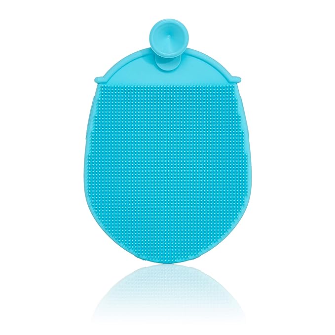 Frida Baby DermaFrida the Bath Mitt | Toddler Quick-Dry Body Bath Brush, Silicone, Replacement to Kid's Washcloth | Fits Both Parent or Child for Early Stage Development