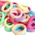 500 Psc Baby Hair Ties,Soft Cotton Toddler Hair Ties,Small Seamless Hair Bands for Girls and Kids,Multicolor Hair Elastics Ponytail Holders