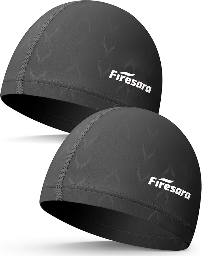 Firesara Fishtail Fabric Swim Cap for Men Women, Breathable High Elasticity Swimming Cap Hair Protection Quick Dry Soft for Long Hair Short Hair, Kids Boys and Girls