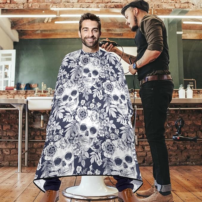 visesunny Professional Barber Cape Polyester Hair Cutting Salon Cape Apron Anti-Static Beard Bib Grooming Apron