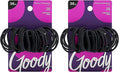 Goody Ouchless Hair Elastics, Black, 36 Count (Pack of 2)