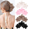 ANBALA Flower Hair Accessories: 4PCS Matte Plumeria Hair Claws, Strong Hold Clips for Women and Girls