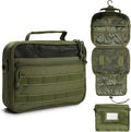 SMONT Tactical Toiletry Bag for Men, 9.5" Hanging Dopp Kit Shaving Hygiene Bag for Traveling Bathroom