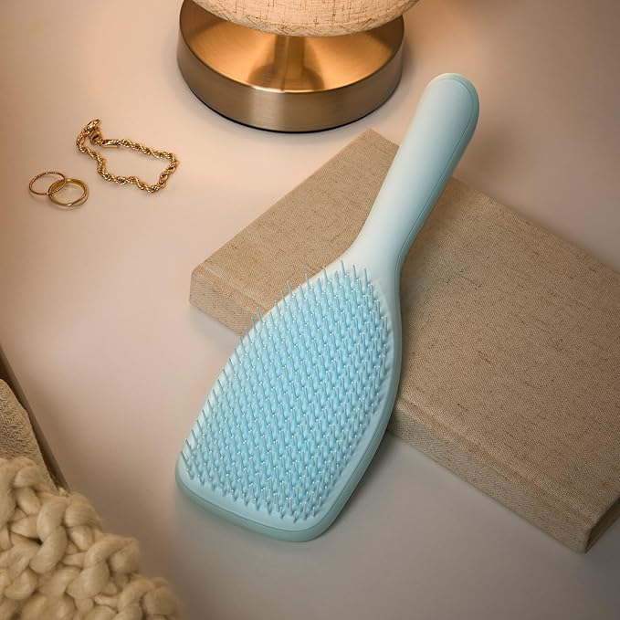 Tangle Teezer Fine Ultimate Detangler Brush, Dry & Wet Hair Brush to Detangle & Reduce Breakage for Fine Hair Types, Large, Seafoam Blue
