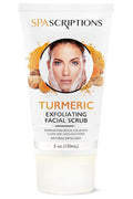 Turmeric Exfoliating Facial Scrub Natural Exfoliant to Cleanse Skin, Facial Wash - 5 Oz. Deep Cleansing and Rejuvenating