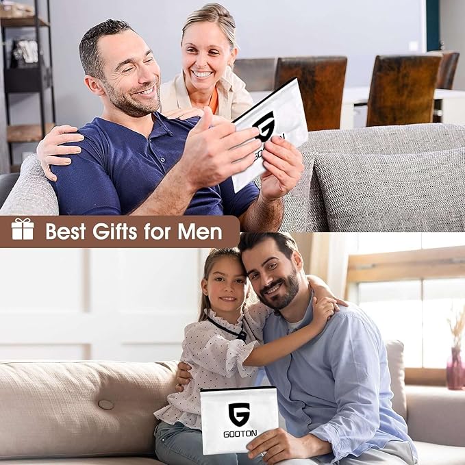Father's Day Gifts from Daughter Son Wife, Beard Bib Hair Catcher for Sink, Beard Cape Trimming Catcher, Gifts for Men Dad Husband, Waterproof Non-Stick Beard Trimmer with 4 Suction Cups(White)