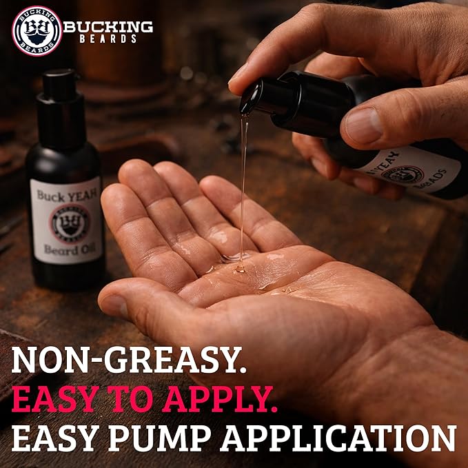 Beard Oil - Beard Softener for Men - Made with Natural Ingredients like Jojoba Oil & Castor Oil - Sandalwood Fragrance - Vegan, Cruelty-Free, Gentle on Skin - 1 oz